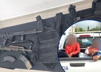 ¡Bien armados! Atrapan al “Chaparro” y al “Flaco”, presuntos gatilleros de la MS13 en El Progreso