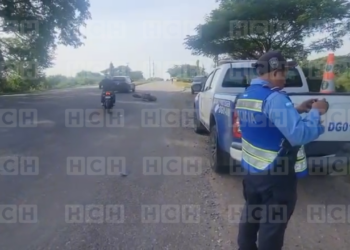¡Un viaje sin regreso! Motociclista pierde la vida tras sufrir un aparatoso accidente vial en Santa Rita, Yoro