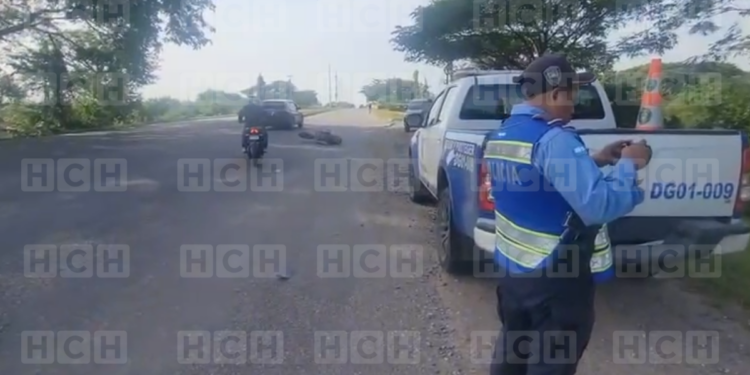 ¡Un viaje sin regreso! Motociclista pierde la vida tras sufrir un aparatoso accidente vial en Santa Rita, Yoro
