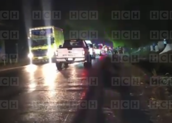 ¡HORROR EN LA CARRETERA! Partido en dos queda un  hombre tras ser arrollado por una rastra en SPS