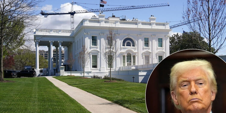 Frenan obras del Salón de Baile en la Casa Blanca