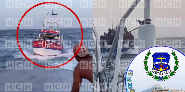Fuerza Naval descarta muertes y confirma que hay dos heridos por enfrentamiento de dos embarcaciones hondureñas que peleaban pesca de langostas