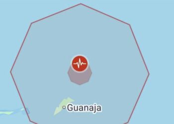 Un sismo de magnitud 4.4 se registró esta noche al norte de Guanaja, Islas de la Bahía