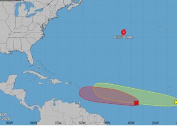 Se forma la tormenta tropical Cristóbal y ya pone en alerta a los meteorólogos