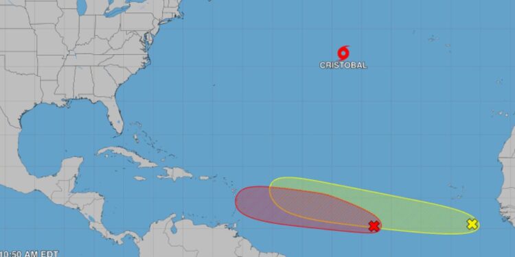 Se forma la tormenta tropical Cristóbal y ya pone en alerta a los meteorólogos