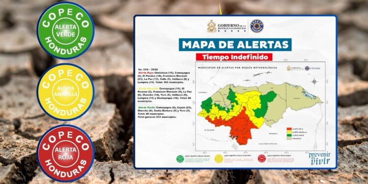 ¡Se agrava la crisis! Copeco suma más municipios a las alertas por sequía en Honduras