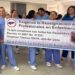¡Con diversas demandas! En huelga permanecen enfermeras profesionales exigiendo audiencia con “Papi”