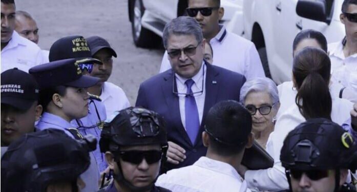 ¡Blindado! Un contingente de 100 personas le darán seguridad a Juan Orlando Hernández durante audiencia inicial este 12 de agosto