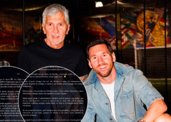 Lionel Messi despide a su padre