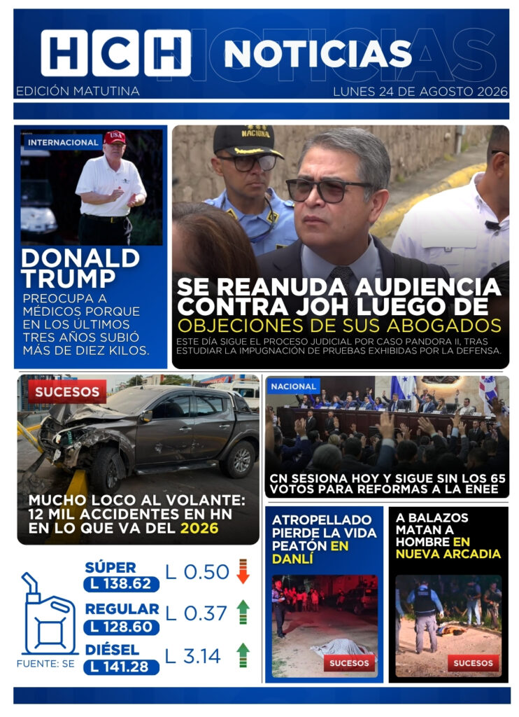 Portada HCH lunes 24 de agosto 2026 Edición Matutina
