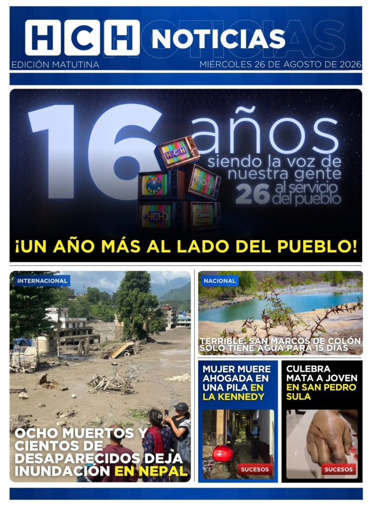 Portada HCH miércoles 26 de agosto 2026