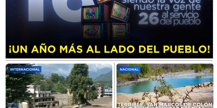Portada HCH miércoles 26 de agosto 2026 Edición Matutina