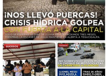 Portada HCH lunes 31 de agosto Edición Vespertina