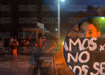 ¡SE LES AGOTÓ LA PACIENCIA! Vecinos de Concordia, Puerto Cortés, salen a protestar cansados de no tener agua potable