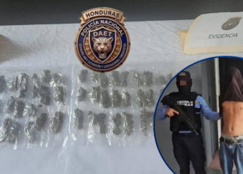 ¡Cae menor de la MS-13 en Choloma! Le decomisan 127 envoltorios de supuesta droga