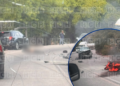 ¡Motocicleta arde en llamas! Hombre fallece tras brutal accidente vial en carretera que conduce de Choluteca a la capital