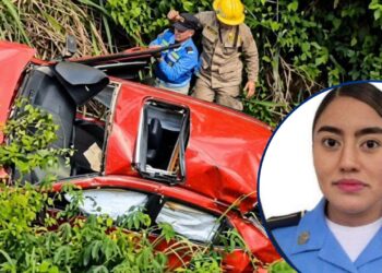 ¡Lamentable! Aparatoso accidente vial cobra la vida de una funcionaria policial en Yoro