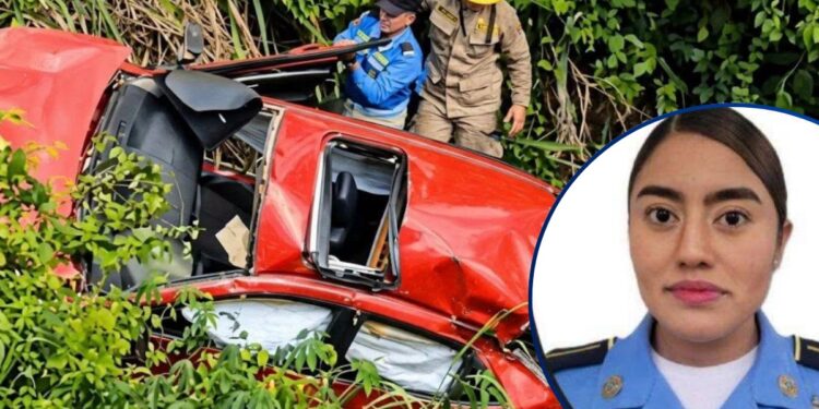 ¡Lamentable! Aparatoso accidente vial cobra la vida de una funcionaria policial en Yoro