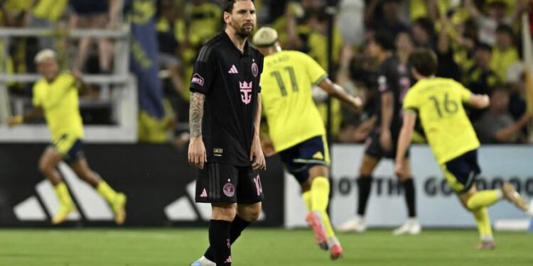 Inter Miami cayó 4-1 contra Nashville SC en un partido clave por la cima de la MLS
