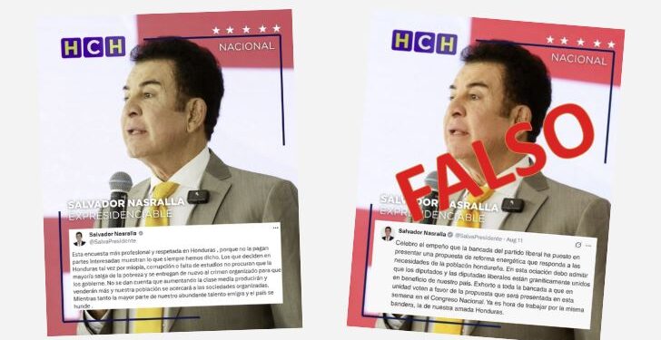 HCH expresa su rechazo al uso malicioso de nuestra marca línea gráfica para desinformar a la población