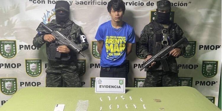 Detienen a un supuesto distribuidor de drogas en Comayagüela