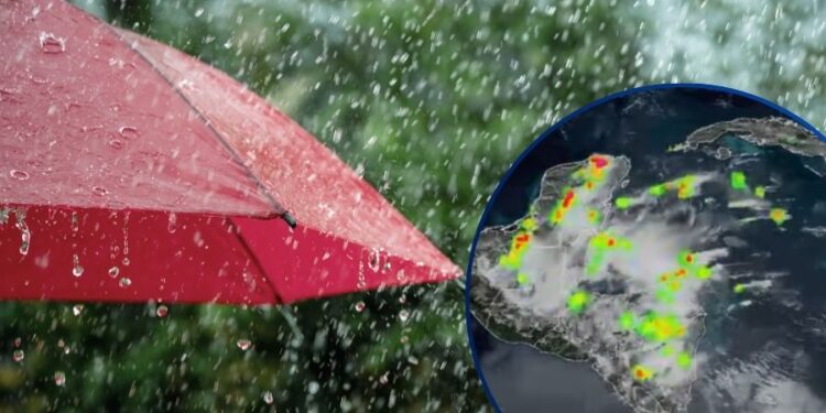 ¡A esta hora! Lluvias y actividad eléctrica en varias regiones de Honduras