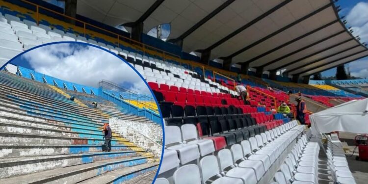 ¡Adiós a los colores de Xiomi! “Papi” pinta de azul y blanco el Estadio Nacional