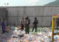 ¡Entre basura reciclada! Hallan droga en la Gran Terminal de San Pedro Sula