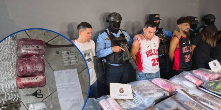¡Golpe a la MS13! Caen siete integrantes con armas y una millonaria cantidad de droga en Villanueva