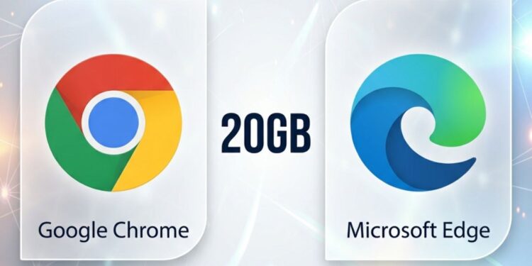 ¡La IA se come el disco duro! Chrome y Edge exigirán hasta 20 GB libres en Windows 11