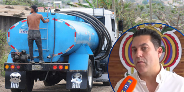 ¡Negocio redondo con el agua! Alcalde denuncia que compran la pipa a L200 y la revenden hasta en L2,000
