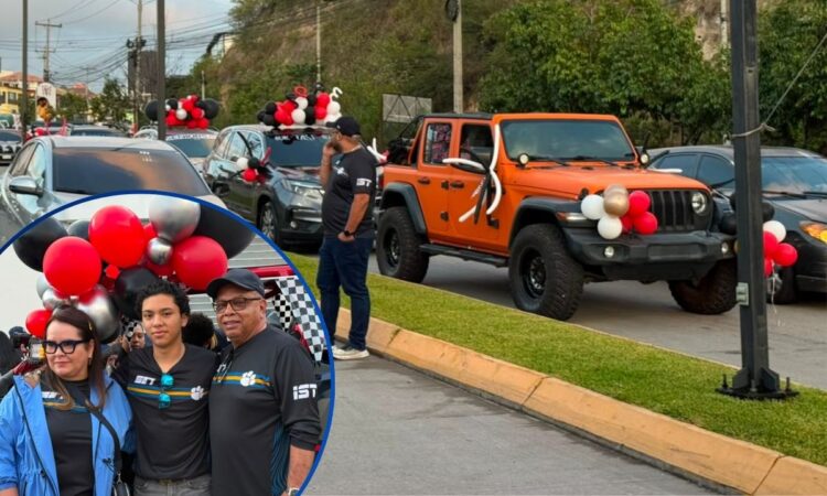 ¡Rumbo a su gran año! Seniors de la International School de Tegucigalpa llenan de alegría el Anillo Periférico con su tradicional caravana