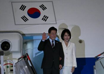 Lee Jae-myung, presidente de Corea, llega a México para reunirse con Sheinbaum