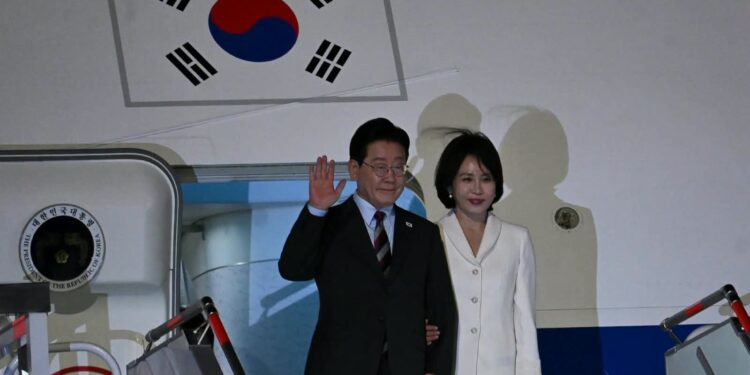Lee Jae-myung, presidente de Corea, llega a México para reunirse con Sheinbaum