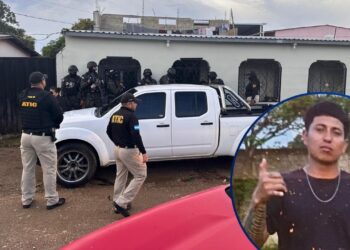 Allanan vivienda en Guaimaca por asesinato de joven que acaba de salir de posta policial