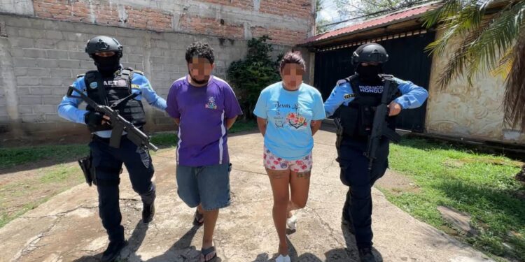 Atrapan al “Tuntún” y “La Pajarita”, señalados como miembros de la MS13 en Comayagua