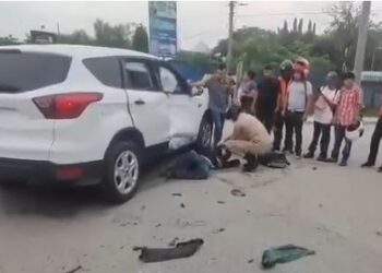 ¡Terrible impacto! Joven de 19 años resulta gravemente herido tras colisión entre tres vehículos en el Bulevar del Norte