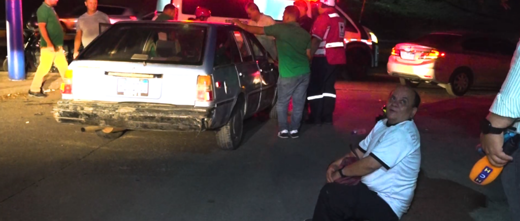Accidente en el bulevar Fuerzas Armadas