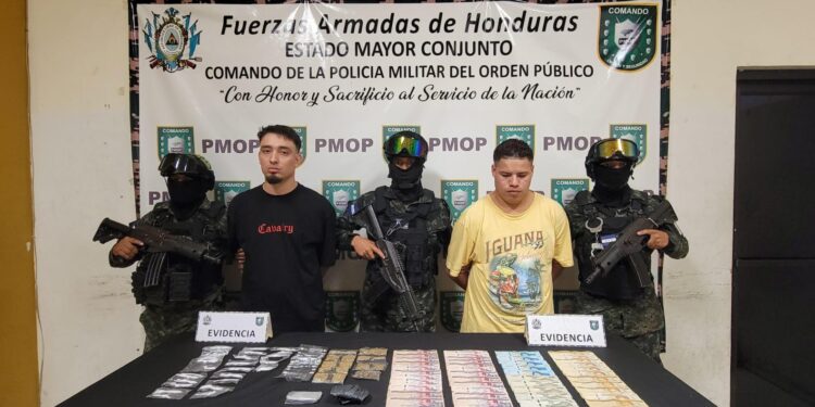 Con 14 mil lempiras y droga atrapan al “Chino” y al “Chele” de la MS13 en SPS