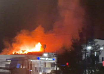 ¡Pavoroso incendio! Zacatera arde en llamas frente a la colonia Calpules, en el Anillo Periférico