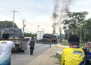 Policía libera el paso en Cofradía tras protesta por combustibles