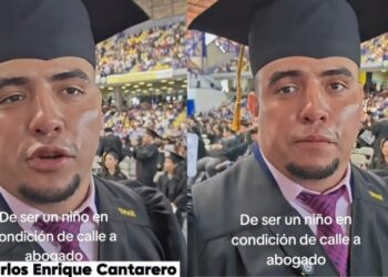 ¡Perdió a su madre y terminó en la calle! Hoy celebra su título como abogado