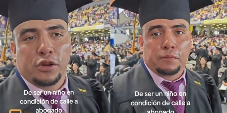 ¡Perdió a su madre y terminó en la calle! Hoy celebra su título como abogado