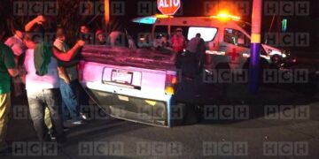 Accidente en el bulevar Fuerzas Armadas
