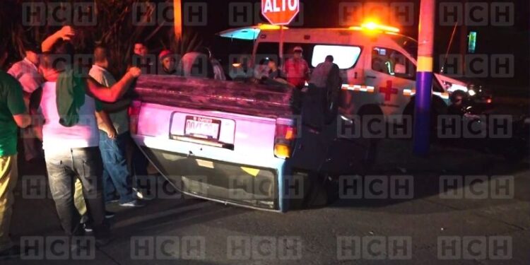 Accidente en el bulevar Fuerzas Armadas