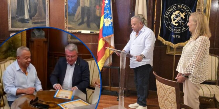¡Enhorabuena! El director de HCH, Eduardo Maldonado, recibe reconocimiento como huésped distinguido e invitado de honor en el Ateneo Mercantil de Valencia