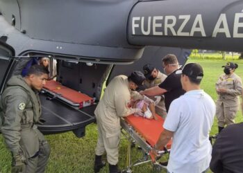Trasladan a menor de un año con quemaduras en gran parte de su cuerpo