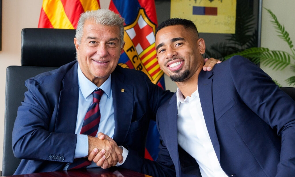 Gabriel Jesus es presentado por el Barcelona