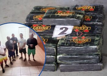 Presos quedan cuatro colombianos y un hondureño capturados con cargamento de cocaína en La Mosquitia