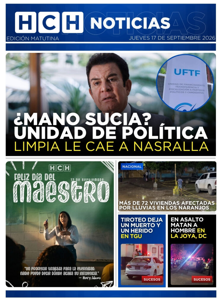 Portada HCH jueves 17 de septiembre 2026 Edición Matutina